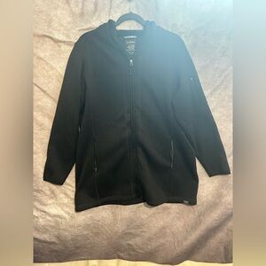 L.L. Bean Women's 1X Plus Black Full-Zip Jacket